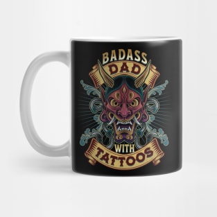 Badass Dad with Tattoos Mug